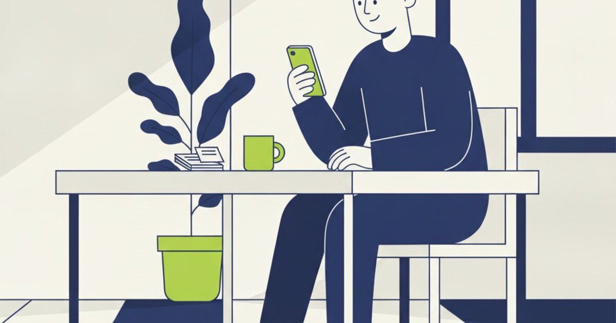 Person at a kitchen table with a phone and paper bills, weighing loan options